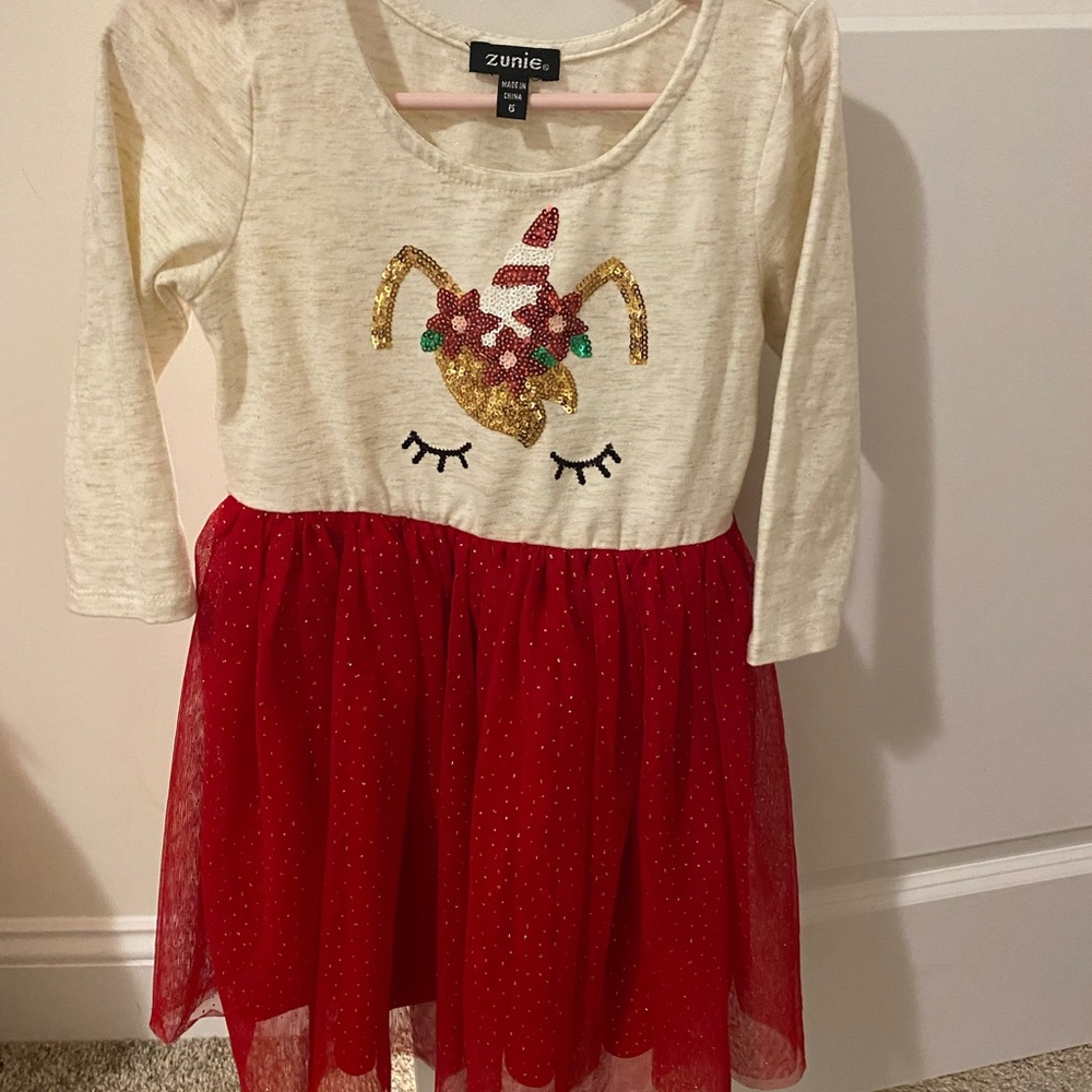 Christmas Holiday Little girls dress. Like new!